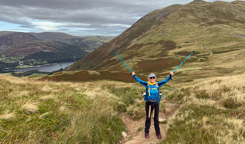 Gail in the Lake District UK with Walkers' Britain